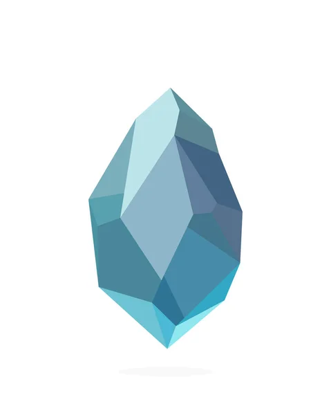 Imagem Cristal Poligonal Ilustração Vetorial Logotipo —  Vetores de Stock