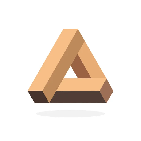 Τρίγωνο Πολύγωνο Εικόνα Λογότυπο Εικονογράφηση Διανύσματος — Διανυσματικό Αρχείο