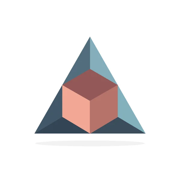 三角形多边形标志图像 矢量说明 — 图库矢量图片