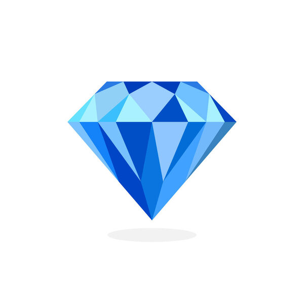 diamond polygon image. vector illustration