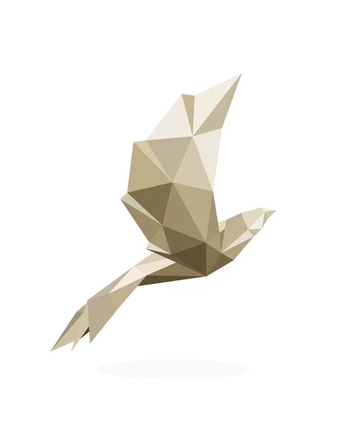 Pigeon Image Art Polygonale Illustration Vectorielle Colombe — Image vectorielle