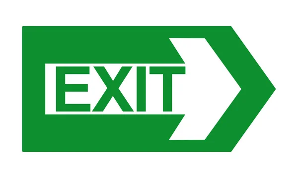 Exit Schild Für Notausgangstür — Stockvektor