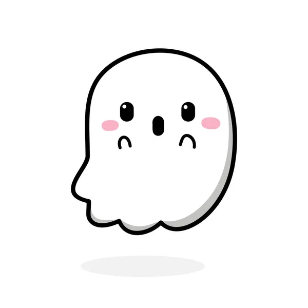 Icono Fantasma Fantasma Doodle Vector Illustration — Archivo Imágenes Vectoriales