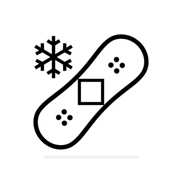 Snowboard Icon Winter Icon Vector Illustration — Stock Vector