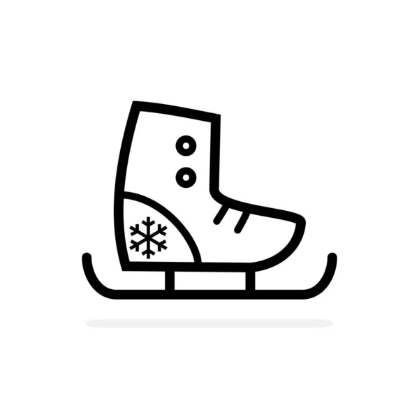 Icono Patines Hielo Ilustración Vectorial — Archivo Imágenes Vectoriales