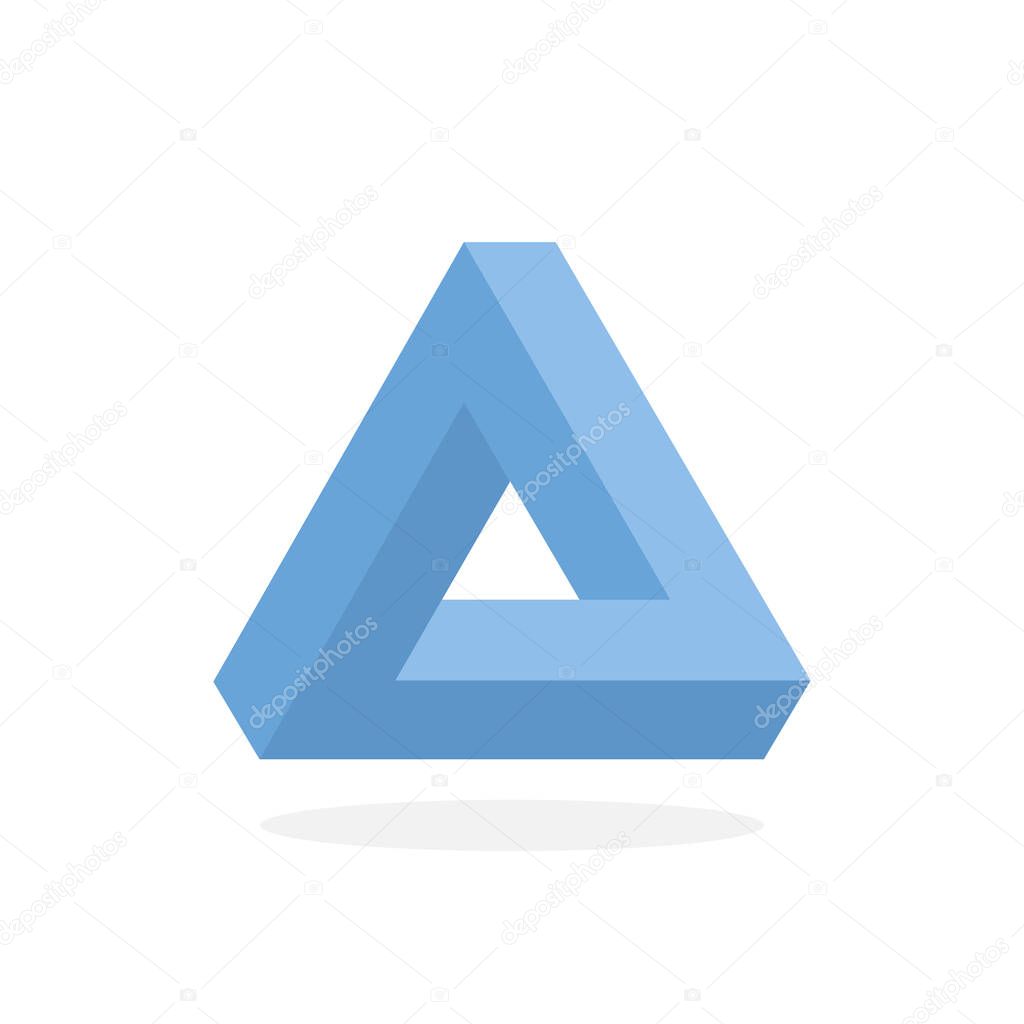 Triangle polygon logo image. vector illustration