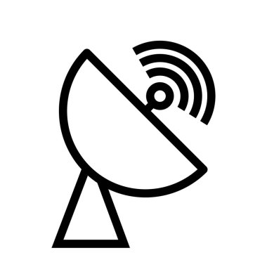 uydu dishe. Basit vektör modern simge tasarımı çizimi.