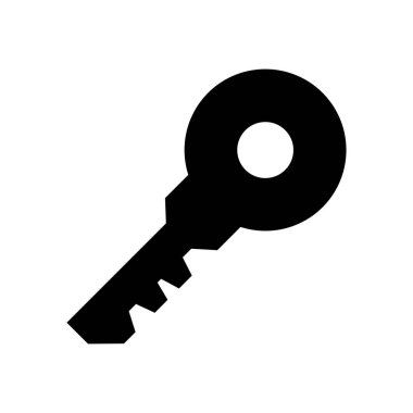 Beyaz arkaplanda kilit simgesi izole edildi. Hesap logosunun vektör illüstrasyonu.