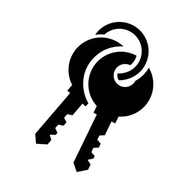 Beyaz arkaplanda kilit simgesi izole edildi. Hesap logosunun vektör illüstrasyonu.