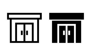 Beyaz arkaplanda ikonu izole et. Çevrimiçi dükkan ya da e-market konsepti. Market yemekleri ve içecekleri..