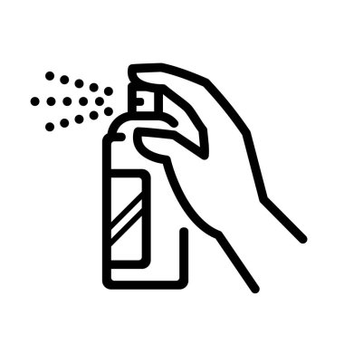 Boya ikonunu spreyliyorum. Basınç spreyi ikon vektörü olabilir. beyaz arkaplanda izole