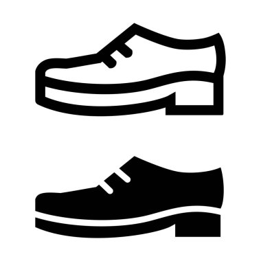Erkek ayakkabısı simgesi - vektör illüstrasyonu