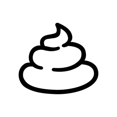 Toprak ikonu. Kaka deseni vektörü Karikatür karalama çizimi