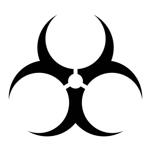 Значок Биологической Опасности Символ Биологической Опасности Векторная Иллюстрация — стоковый вектор
