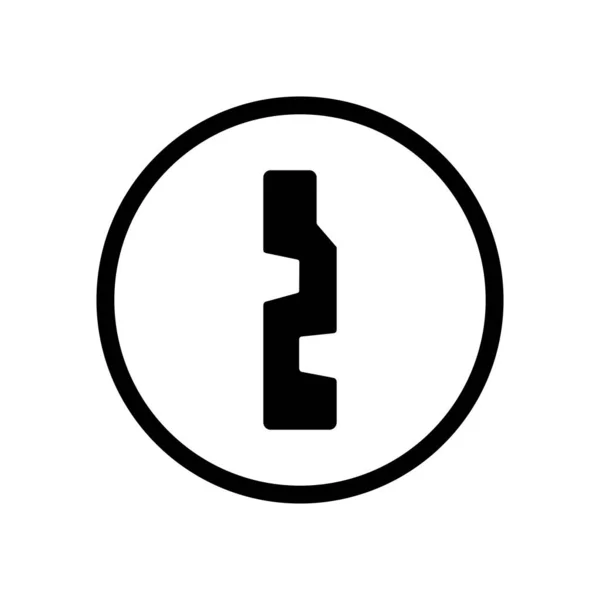 Ікона Замкової Щілини Lock Logo Може Використовуватися Компаній Ікон Інших — стоковий вектор
