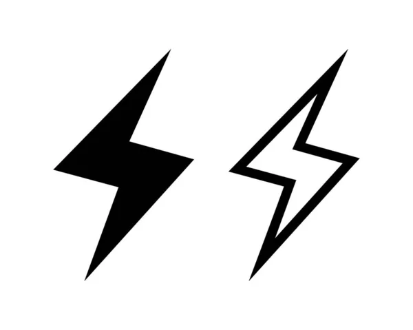 Icona Del Caricabatterie Flash Disegno Del Logo Del Modello Illustrazione — Vettoriale Stock