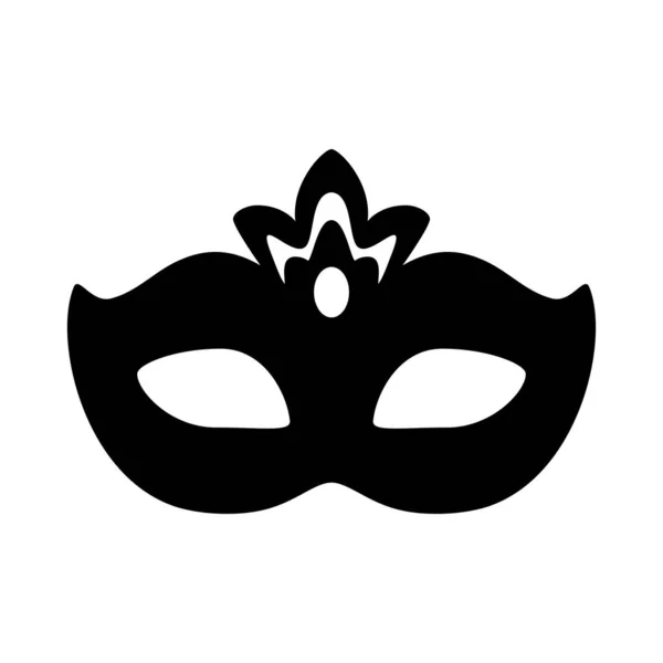 Icono Vector Máscara Anónimo Negro Aislado Sobre Fondo Blanco Estilo — Archivo Imágenes Vectoriales