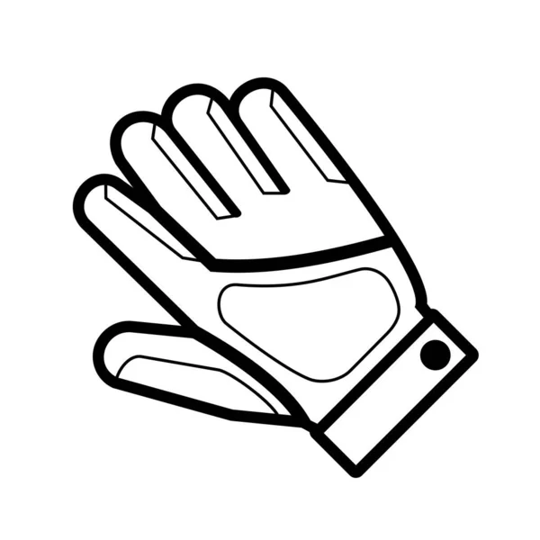 Rennrad Handschuh Icon Symbol Schutzhandschuh Vektorillustration — Stockvektor