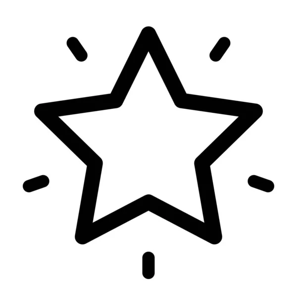Resplandece Imagen Icono Estrella Ilustración Vectorial — Vector de stock