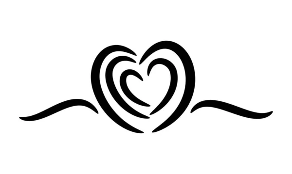 Des Cœurs Abstraits Eléments Design Pour Saint Valentin Illustration Vectorielle — Image vectorielle