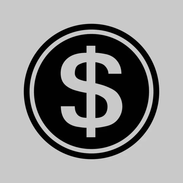 Ikona Dolaru Pro Web Aplikace Logo Dolarové Bankovky Vektorová Ilustrace — Stockový vektor