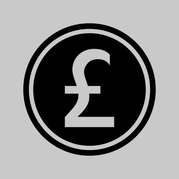 Pound Icon Web Apps Pound Money Logo Vector Illustration — Stock Vector
