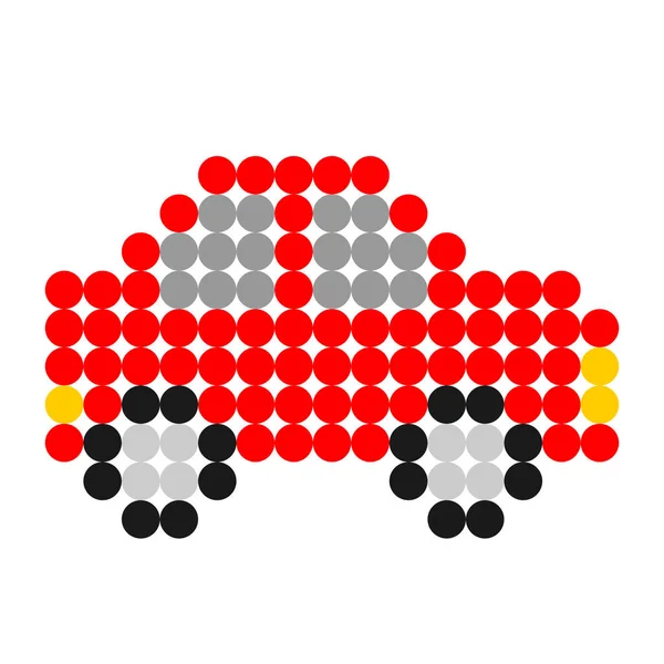 Εικόνα Αυτοκινήτου Pixel Dot Εικονογράφηση Διανύσματος Της Τέχνης Pixel — Διανυσματικό Αρχείο