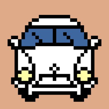 Piksel klasik araba görüntüsü. Eski model araba. Piksel Sanatının Vektör İllüstrasyonu.