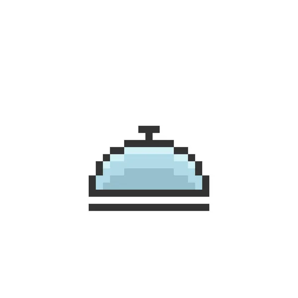 Image Pixel Couverture Alimentaire Icône Logo Pour Illustration Vectorielle Jeu — Image vectorielle