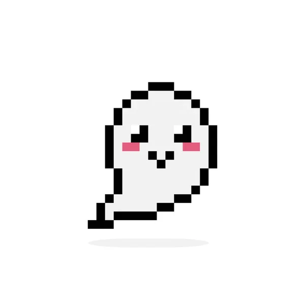 Imagen Píxel Fantasma Pixel Arte Vector Ilustración — Archivo Imágenes Vectoriales