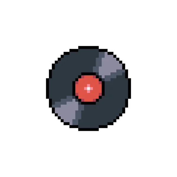 8 bit oyun için pikselli gramofon. çapraz dikiş şablon vektör çizimi.