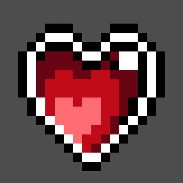 Pixel Love Vecteur Motif Amour Illustration Pixel Art — Image vectorielle