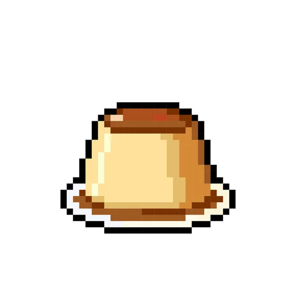 Item de comida de bolo de aniversário de pixel de 8 bits para ativos de jogo  em ilustração vetorial