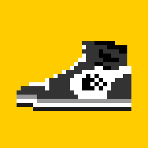 Pixel Shoes Image Vector Illustration Pixel Art — Stock Vector