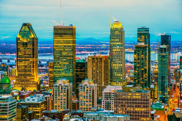 Kanada Panorama Montrealu — Zdjęcie stockowe