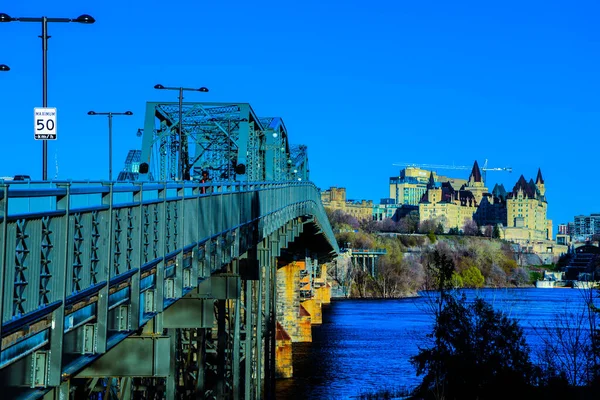 Ottawa Canada Alexandra Bridge Panoramic — Foto de Stock