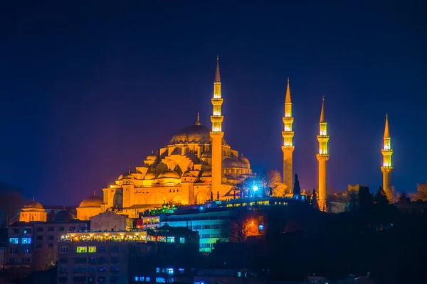 Hagia Sophia Holy Grand Mosque Night Istanbul Turkey — Fotografia de Stock