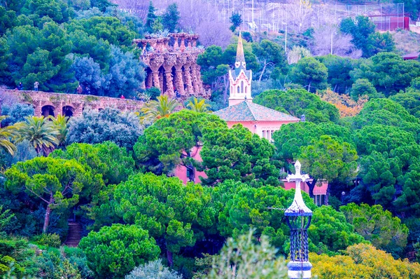 Barcellona Spagna Parco Guell Gaudi — Foto Stock