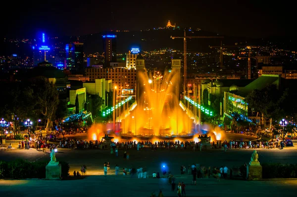 Barcelona España Fuente Mágica Montjuic —  Fotos de Stock