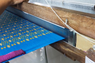 İpek iç yerli dokuma, el yapımı Tekstil