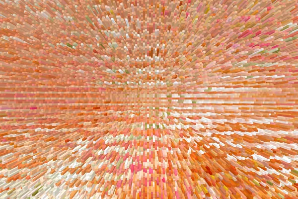 Oranje en room pastel vierkante patroon abstracte dimensie backgr — Stockfoto
