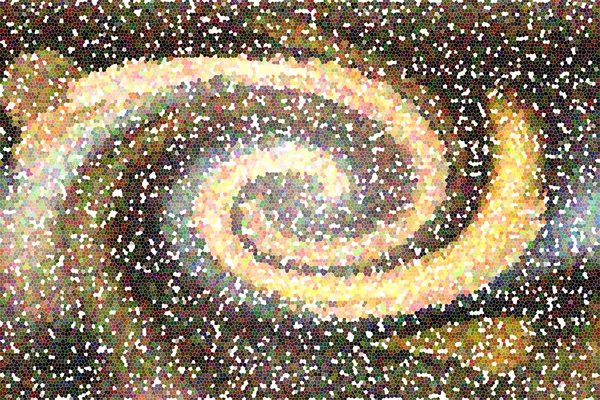 Torsión colorida o curva estilo mosaico fondo abstracto —  Fotos de Stock