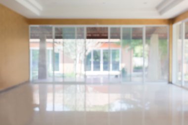 Bulanık boş yer alan Oda ev ya da ev ofis