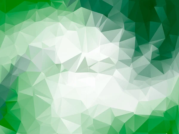 Yeşil parlak üçgen poligon arka plan vektör çerçeve. Geometrik zemin. İş sunumları veya web şablonu afiş afiş için geometrik tasarım. tek renkli. İllüstrasyon model eps10 — Stok Vektör