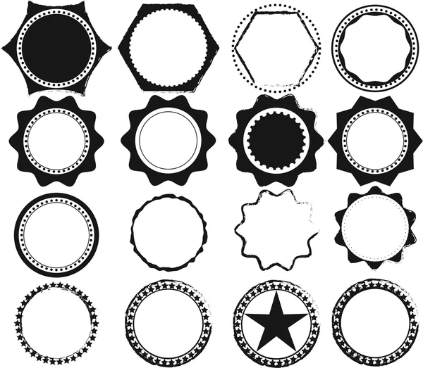 Vector Conjunto de sellos e insignias retro, etiquetas. Ilustración vectorial . — Vector de stock