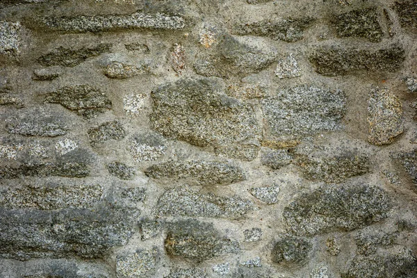 Fondo Pared Piedra Medieval Gris Claro Con Copyspace —  Fotos de Stock