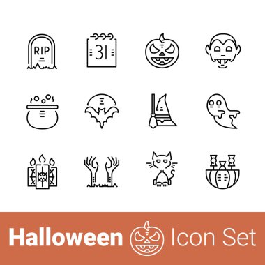 Cadılar Bayramı satırı simgesi ayarla