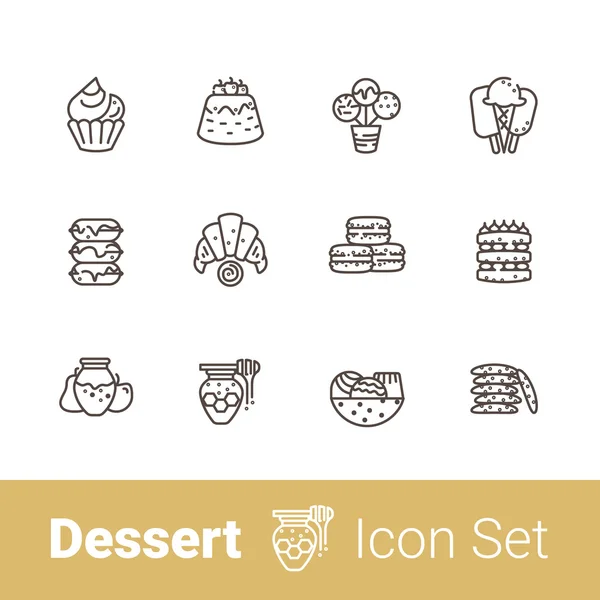 Tatlı çizgi Icon set