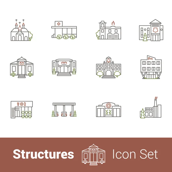 Yapıları Icon set