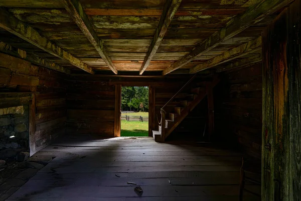 Inside the Brotherton Cabin at Chickamauga Battlefield